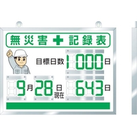 ユニット デジタル無災害記録表 454×604×25厚 FC506HL-3541894