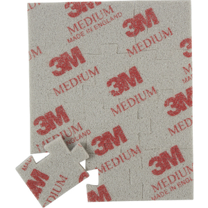 ３Ｍ ジグソーパズル型スポンジ研磨材 中目 (１枚＝１ＰＫ) 3M 3M［［TM上］］ジグソーパズル型スポンジ研磨材 個装パック SPONGE JIG M-イメージ1