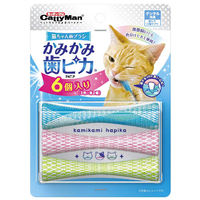 ドギーマンハヤシ 猫ちゃん歯ブラシ かみかみ歯ピカ 6個入り ﾈｺﾁﾔﾝﾊﾌﾞﾗｼｶﾐｶﾐﾊﾋﾟｶ6ｺｲﾘ