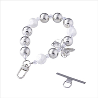 エレコム ハンドストラップビーズ シルバー P-STHBESV