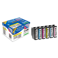 JIT エプソン(EPSON)対応 リサイクルインクカートリッジKUI-6CL 6色セット対応 BK/C/M/Y/LC/LM JIT-EKUI6P