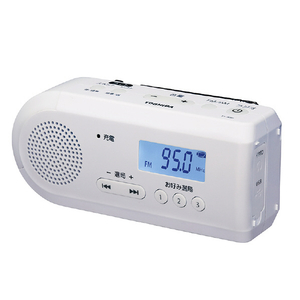 東芝 FM/AM充電ラジオ ホワイト TY-JKR6(W)-イメージ5