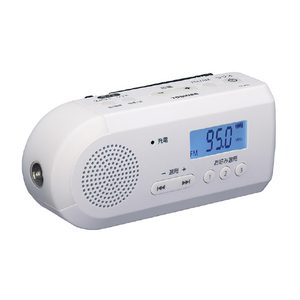 東芝 FM/AM充電ラジオ ホワイト TY-JKR6(W)-イメージ6