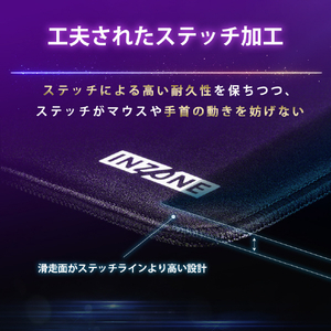 SONY ゲーミングマウスパット INZONE Mat-F Fnatic Edition グラフィカルブラックオレン※Fnaticコラボモデル MPD-F900ZQ-イメージ8