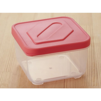 旭電機化成 ふたがトングになる保存容器 350ml サーモンピンク FC500PU-ATN-03SP