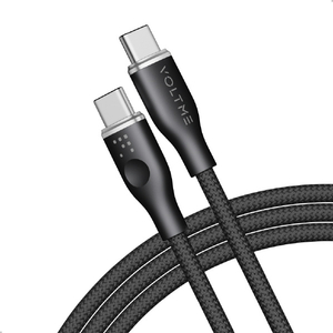 VOLTME PowerLink Rugg USB-C & USB-C ケーブル 5A(編込み) ブラック C2166-イメージ1