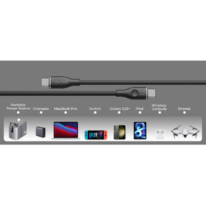 VOLTME PowerLink Rugg USB-C & USB-C ケーブル 5A(編込み) ブラック C2166-イメージ9