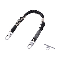 エレコム ハンドストラップ編み物 ブラック P-STHKNBK