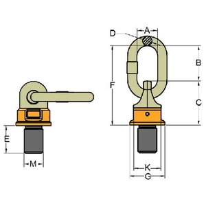 ＹＯＫＥ スーパーポイント M16×30 2.8t 縦吊り2.8／90°､横吊り1.4M16×303553 FC094HM-2063558-イメージ2