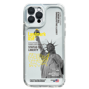 Dparks iPhone 12/12 Pro用スピリットPLUS クリアケース LANDMARK-USA DS20576I12P-イメージ1