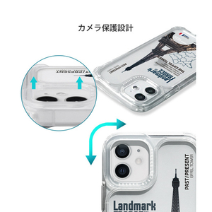 Dparks iPhone 12/12 Pro用スピリットPLUS クリアケース LANDMARK-USA DS20576I12P-イメージ15