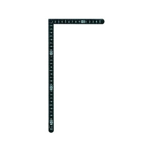 シンワ測定 シンワ/曲尺小型 サンデーカーペンター黒色30cm×15cm 表裏同目 330163151.3±0.3mm FC255JM-4678869-イメージ1