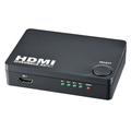 オーム電機 HDMIセレクター 4ポート ブラック AV-S04S-K