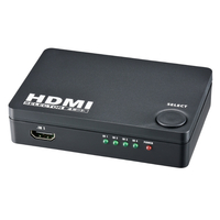 オーム電機 HDMIセレクター 4ポート ブラック AVS04SK