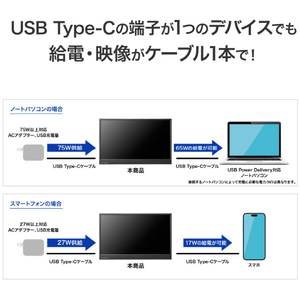 I・Oデータ 薄型軽量 14型モバイルディスプレイ LCD-YC142HX-イメージ9