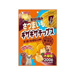 マルカン ゴン太の素材の旨み さつまいも ギザギザチップス200g FC217PT-SGN-117-イメージ1