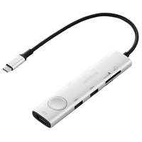 エレコム 画面ONOFFドッキングステーション(SDカードスロット付き) シルバー DST-S080BPSV