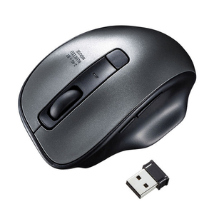 サンワサプライ ワイヤレスブルーLEDコンボマウス ガンメタ MA-WBTBL135GM サンワサプライ ワイヤレスブルーLEDコンボマウス ガンメタ MA-WBTBL135GM