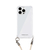 PHONECKLACE iPhone 15 Pro用ロープショルダーストラップ付きクリアケース ベージュ PN25577I15PR-イメージ1