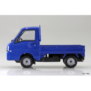 アオシマ 1/32 楽プラ スナップキット No．5-WB スバル サンバー トラック(WRブルーリミテッド) Aﾗｸﾌﾟﾗ05WBｻﾝﾊﾞ-ﾄﾗﾂｸWRﾌﾞﾙ--イメージ3