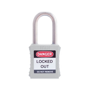 IFAM/ロックアウト用南京錠 ステンレス製シャックル 白 0 44670 FC285VC-3860968-イメージ1