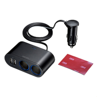 あ〜きゃん♬さん専用　2口 サンワサプライ CAR-CHR78CUN USBチャージャー付2連ソケット(2ポート