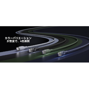 VOLTME PowerLink Rugg USB-C & USB-C ケーブル 5A(編込み) ブルー C2167-イメージ9