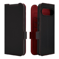 ラスタバナナ GOOGLE Pixel 10 Pro XL用薄型手帳サイドマグネットケース ブラック＊レッド 9154P10PXLBSMBKR