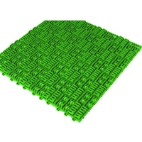 ミヅシマ工業 クロスラインマットエース 150×150 緑 FC039HX-4453344