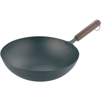 長谷元 純チタン 木柄 いため鍋 28cm FC672LF-2295400