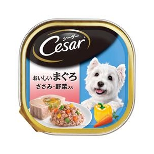 マースジャパンリミテッド シーザー　おいしいまぐろ　ささみ・野菜入り　100g CE70Nｼ-ｻﾞ-ﾏｸﾞﾛｻｻﾐﾔｻｲ100G-イメージ1