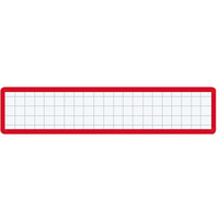 コクヨ マグネット見出し カード寸法19x105mm 赤 10個 FC03219-ﾏｸ-411R
