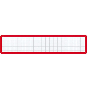 コクヨ マグネット見出し カード寸法19x105mm 赤 10個 FC03219-ﾏｸ-411R-イメージ1