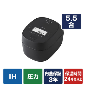 パナソニック 可変圧力IHジャー炊飯器 ブラック SR-N610E-K-イメージ1