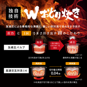 パナソニック 可変圧力IHジャー炊飯器 ブラック SR-N610E-K-イメージ6