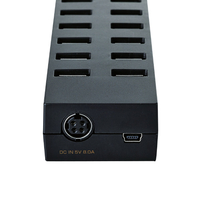 エレコム U2H-Z16SBK セルフパワー専用16ポートUSBハブ ブラック