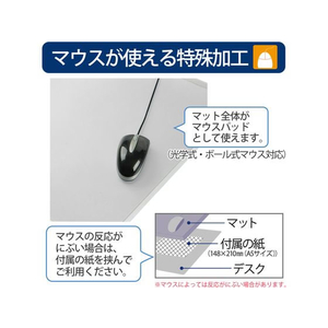 プラス ななめカット デスクマット OAタイプエコノミー 1590×690 F028890-41-000DM-167ES-イメージ3