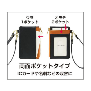 セキセイ ベルポスト ファスナーポケット付きパスケース ゴールド FC721NZ-BP-5704-43-イメージ2