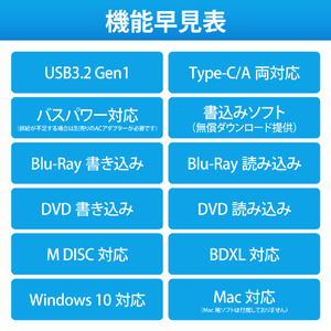 ロジテック USB3．0ネイティブ ポータブルブルーレイドライブ ブラック LBD-PWA6U3LBK-イメージ7