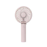 Life on Products 静音ハンディファンアロマトレイ付 スモーキーピンク PR-F093-SP