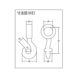象印チェンブロック 象印/チェーンスリング100 アイタイプ 荷重1.1t 線径7.1mm L2m 1.17.12 FC348HK-7530994-イメージ2