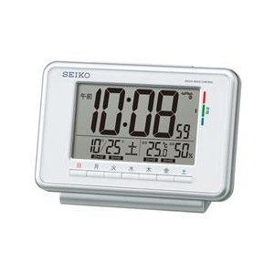 SEIKO 電波目覚まし時計 白 SQ775W SEIKO 電波目覚まし時計 白 SQ775W