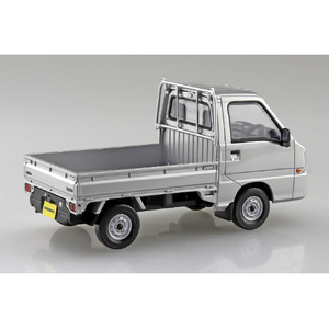 アオシマ 1/32 楽プラ スナップキット No．5-SS スバル サンバー トラック(スターリングシルバーメタリック) Aﾗｸﾌﾟﾗ05SSｻﾝﾊﾞ-ﾄﾗﾂｸSｼﾙﾊﾞ--イメージ2
