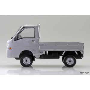 アオシマ 1/32 楽プラ スナップキット No．5-SS スバル サンバー トラック(スターリングシルバーメタリック) Aﾗｸﾌﾟﾗ05SSｻﾝﾊﾞ-ﾄﾗﾂｸSｼﾙﾊﾞ--イメージ4