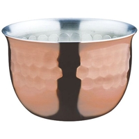 田辺金具 華 ぐいのみ 槌目 銅ミラー 90ml No.2433 FCL5850-008840002