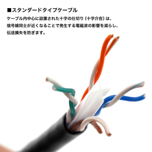 ホーリック LANケーブル UTP カテゴリー 6A(2m) LC20-579RB-イメージ4
