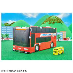 日本製 ロングトミカ 二階建てバス ２台セット L8 L17 タカラトミー ﾄﾐｶﾋﾞ-ｸﾙﾀｳﾝ2ｶｲﾀﾞﾃﾊﾞｽﾛ-ﾀﾘ- トミカビークルタウン ビッグ