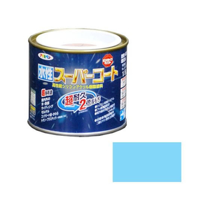 アサヒペン 水性スーパーコート 1／5L 水色 FC365NS-イメージ1
