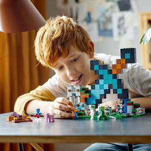 レゴジャパン LEGO マインクラフト 21244 ダイヤモンドの剣の基地 21244ﾀﾞｲﾔﾓﾝﾄﾞﾉｹﾝﾉｷﾁ-イメージ9