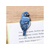 ヒサゴ BIRD BOOKMARKER 刺繍しおり リーフ柄 オオルリ FCD976G-UTN312-イメージ2
